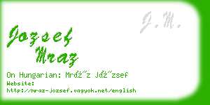 jozsef mraz business card